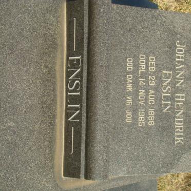 ENSLIN Johann Hendrik 1886-1965