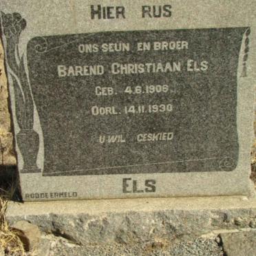 ELS Barend Christiaan 1906-1930