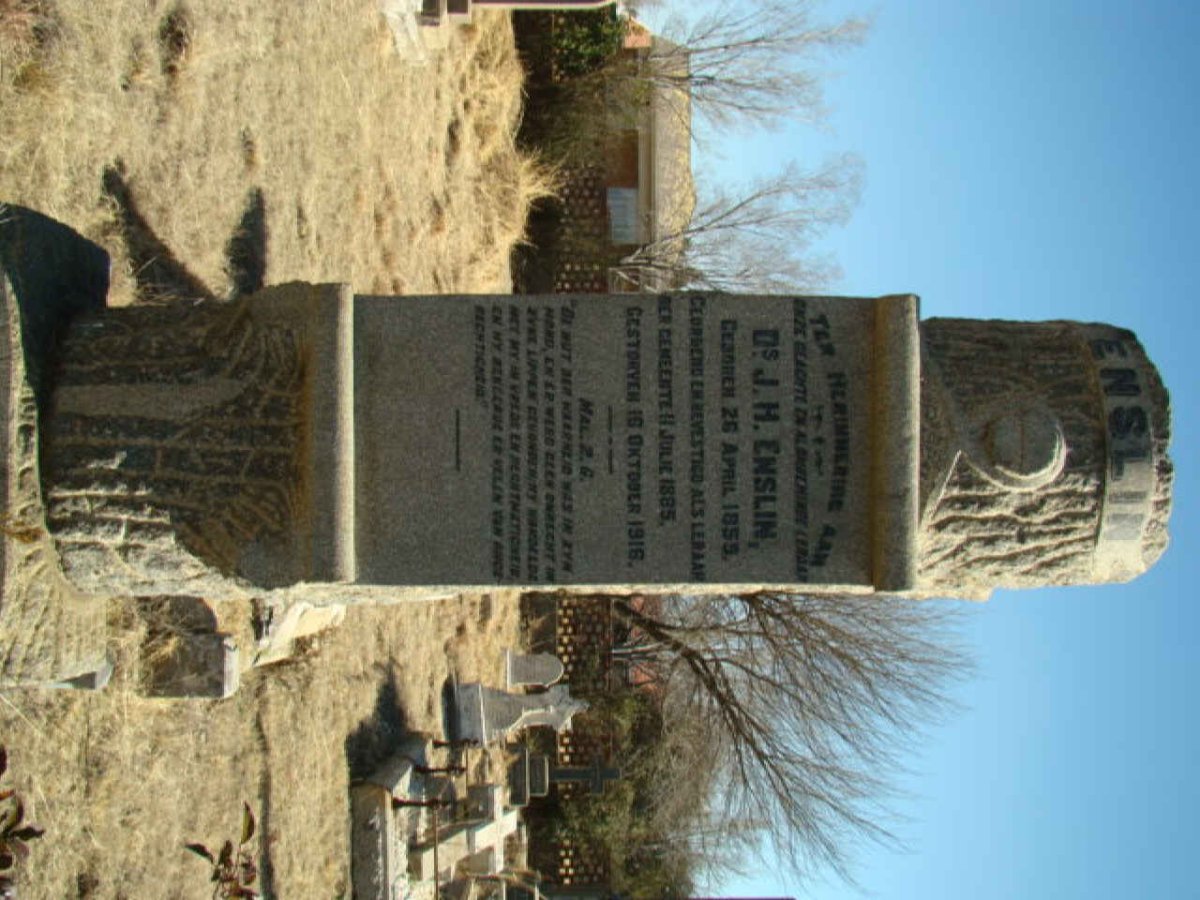 ENSLIN J.H. 1855-1918