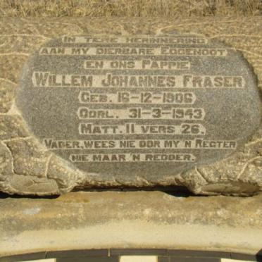 FRASER Willem Johannes 1906-1943