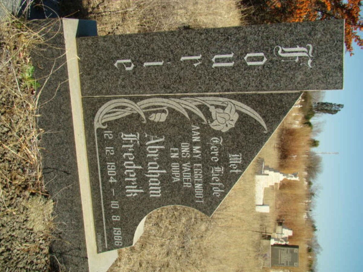 FOURIE Abraham Frederik 1904-1986