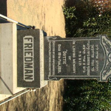 FRIEDMAN Dottie -1931