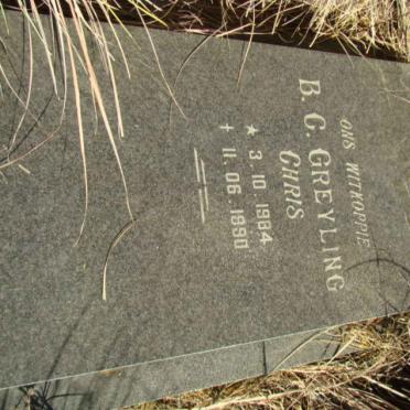 GREYLING B.C.  1984-1990