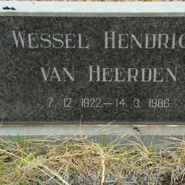 HEERDEN Wessel Hendrick, van 1922-1986