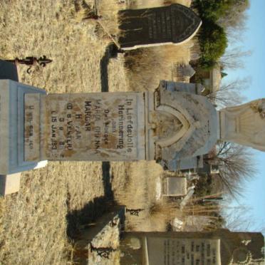 HUMAN Maria Johanna Margaretha nee VENTER 18??-193?