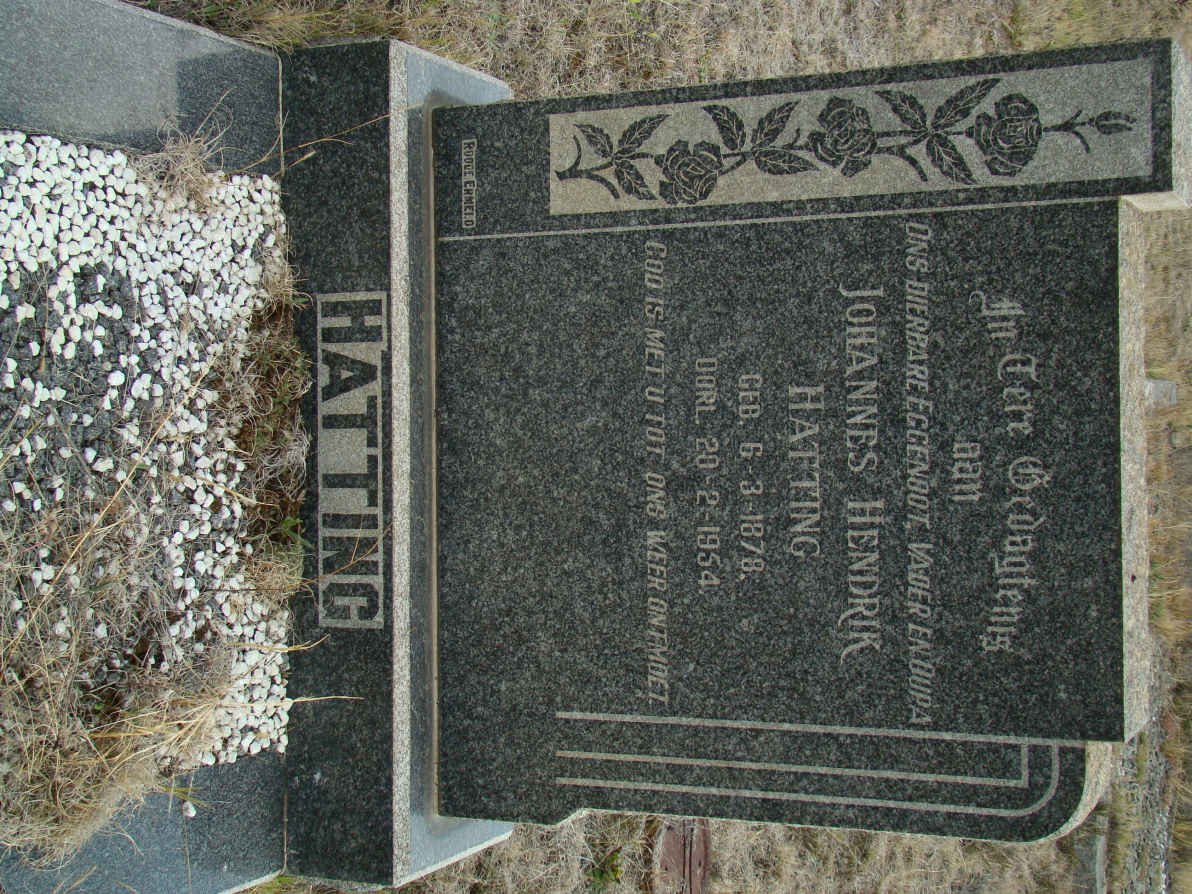 HATTING Johannes Hendrik 1878-1954