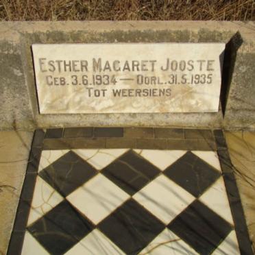 JOOSTE Esther Magaret 1934-1935