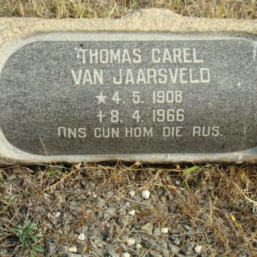 JAARSVELD Tomas Carl, van 1908-1966