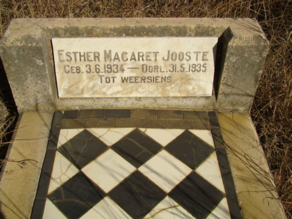 JOOSTE Esther Magaret 1934-1935