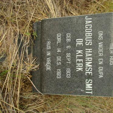 KLERK Jacobus Harmse Smit, de 1903-1983