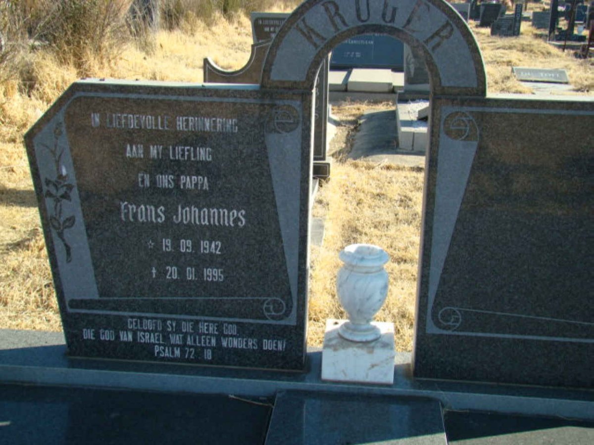 KRUGER Frans Johannes 1942-1995