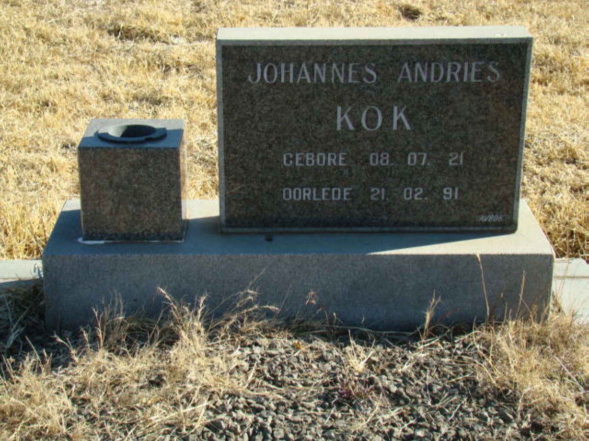 KOK Johannes Andries 1921-1991