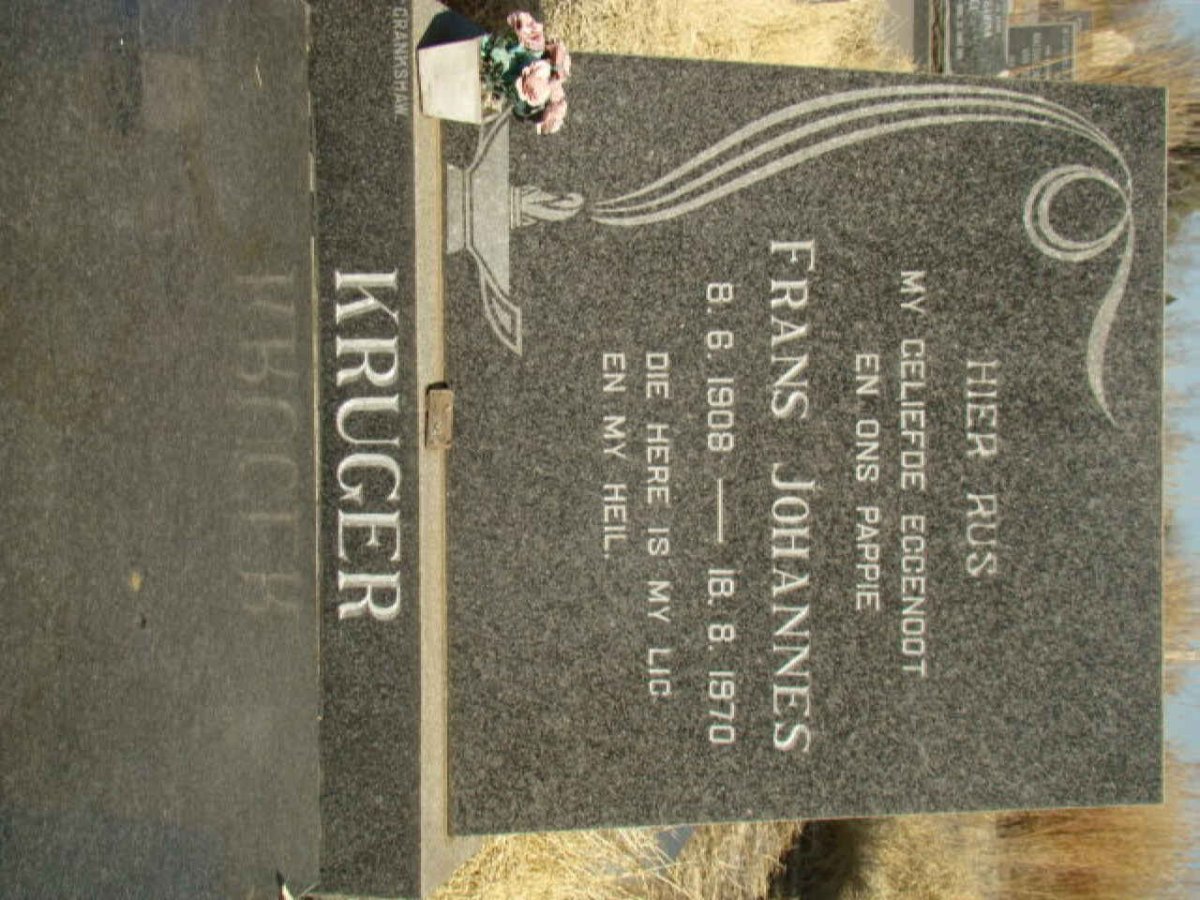 KRUGER Frans Johannes 1908-1970