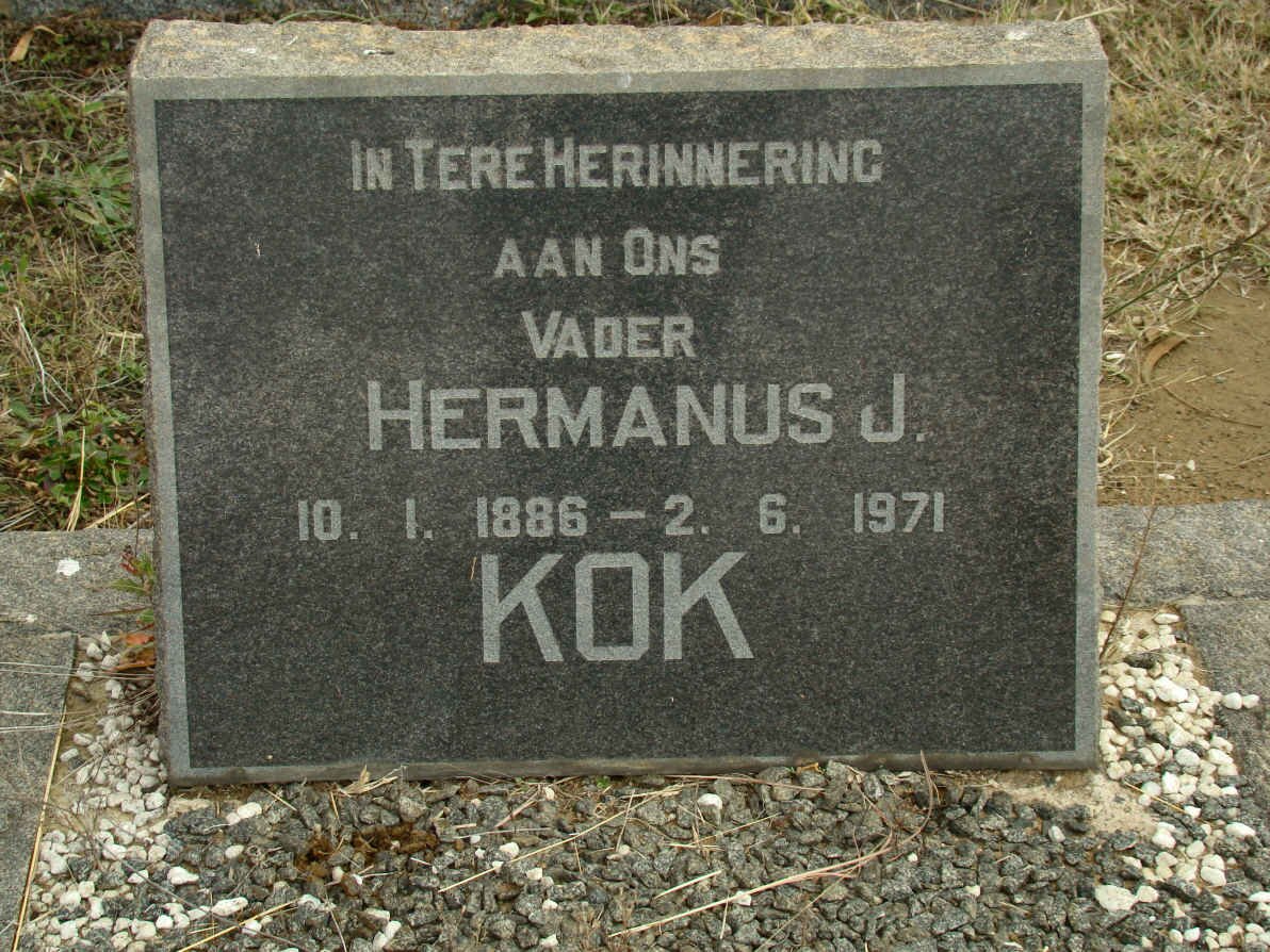 KOK Hermanus J. 1886-1971