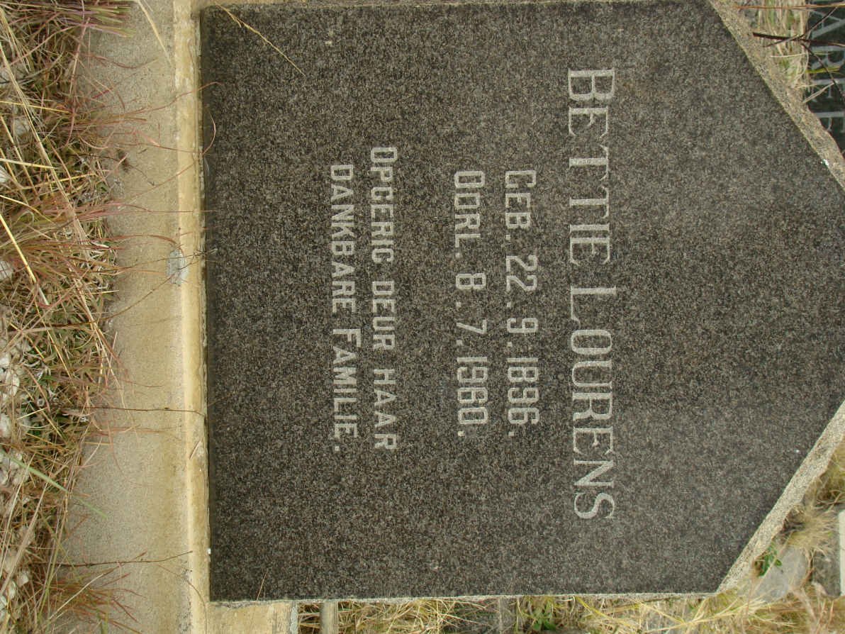 LOURENS Bettie 1896-1960