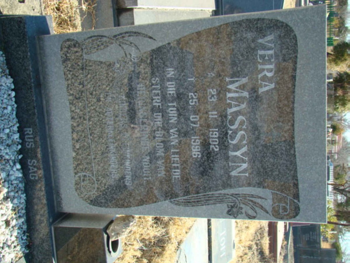MASSYN Vera 1902-1996