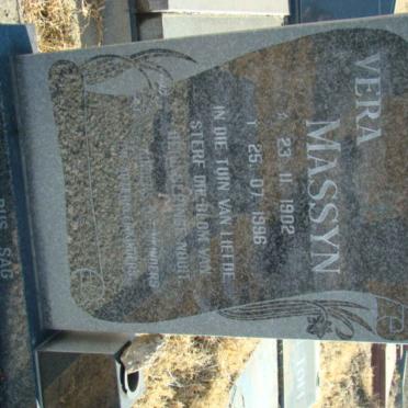 MASSYN Vera 1902-1996