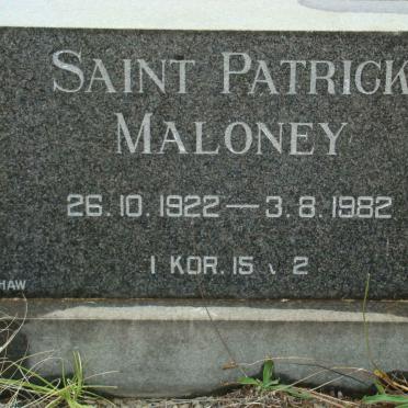 MALONEY Saint Patrick 1922-1982