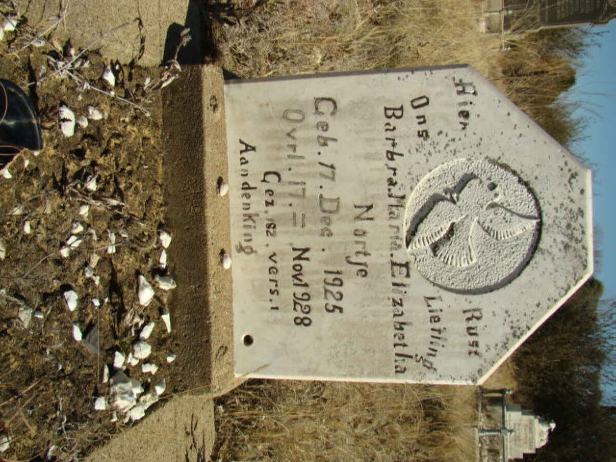 NORTJE Barbara Maria Elizabeth 1925-1928