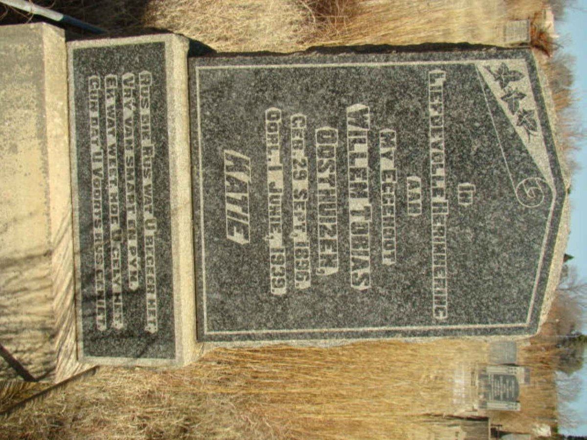 OOSTHUIZEN Willem Tobias 1896-1939