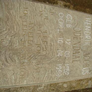 ODENDAAL Hendrik Jacobus 1952-1998