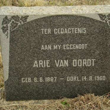 OORDT Arie, van 1887-1960