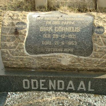 ODENDAAL Dirk Cornelis 1921-1953