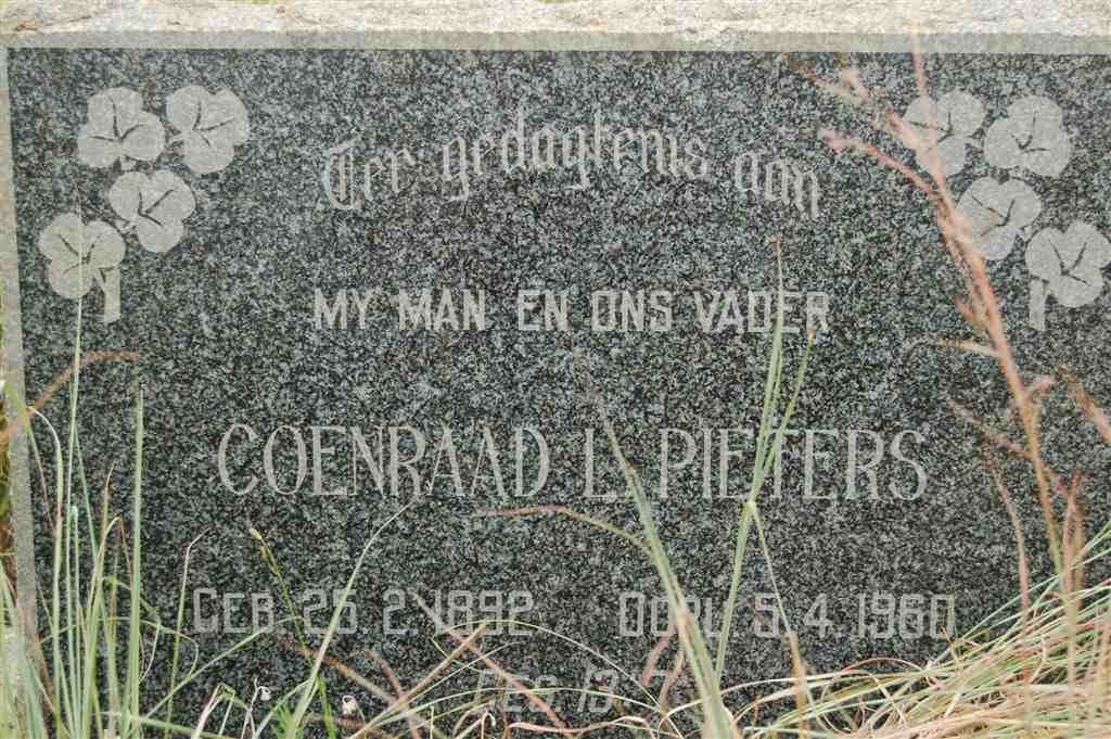 PIETERS Coenraad 1892-1960