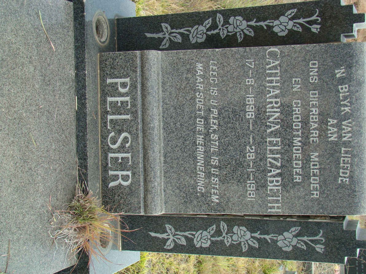 PELSER Catharina Elizabeth 1896-1981