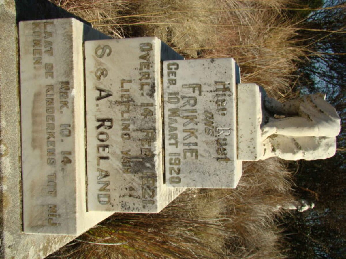 ROELAND Frikkie 1920-1921