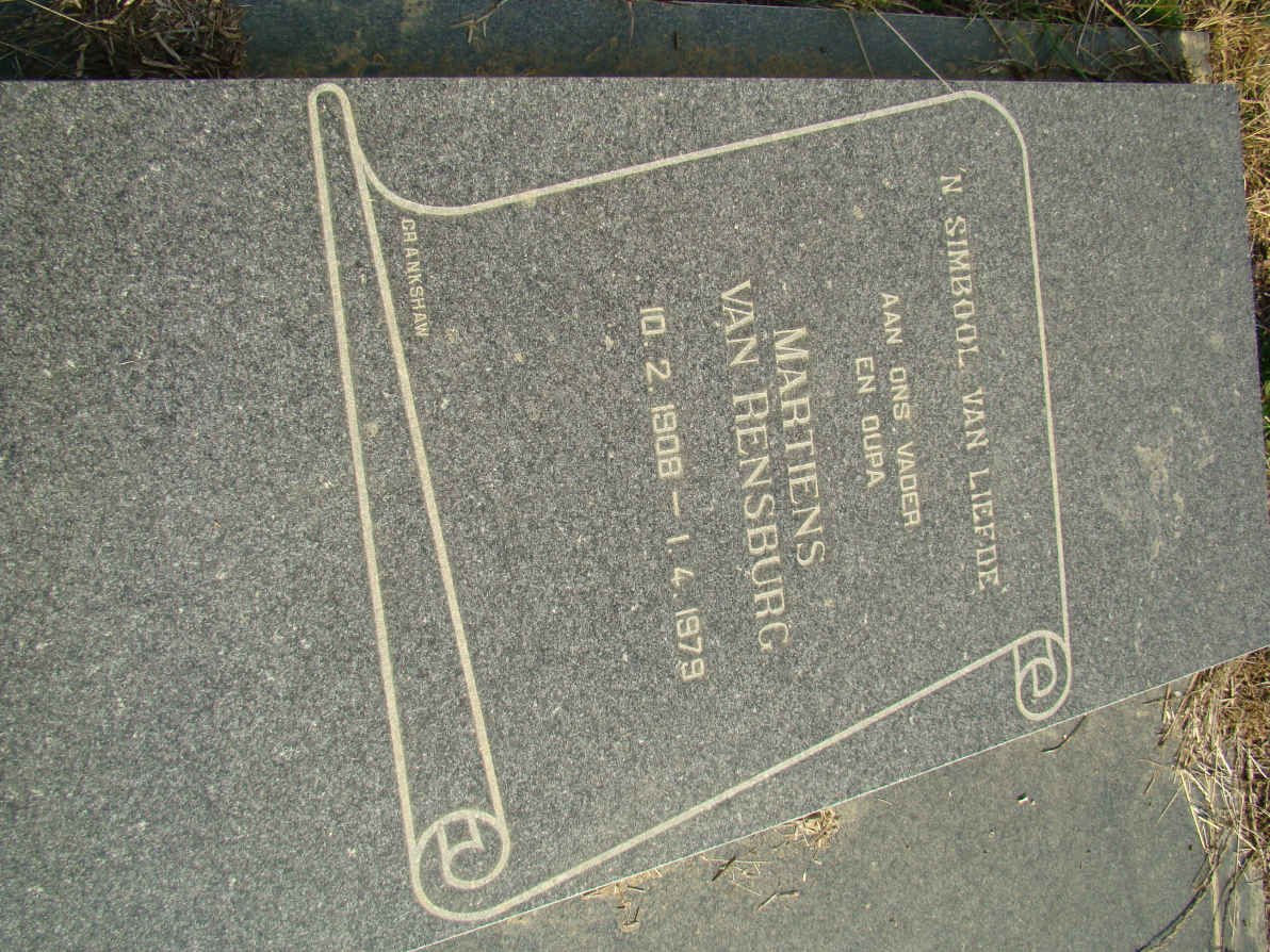 RENSBURG Martiens, van 1908-1979