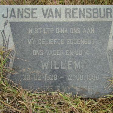 RENSBURG Willem, Janse van 1928-1998