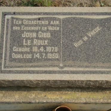 ROUX John Gibb, le 1878-1950