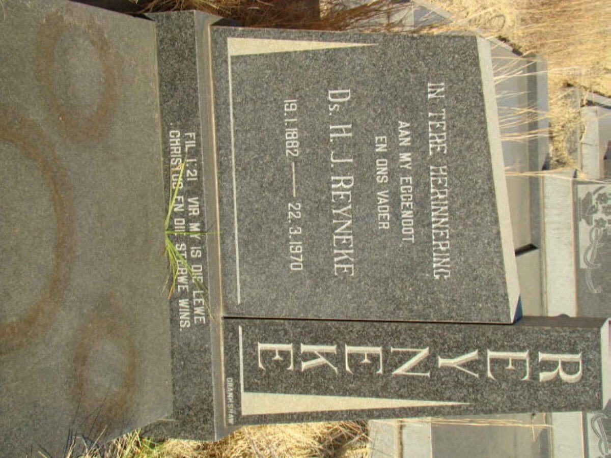 REYNEKE H.J. 1882-1970