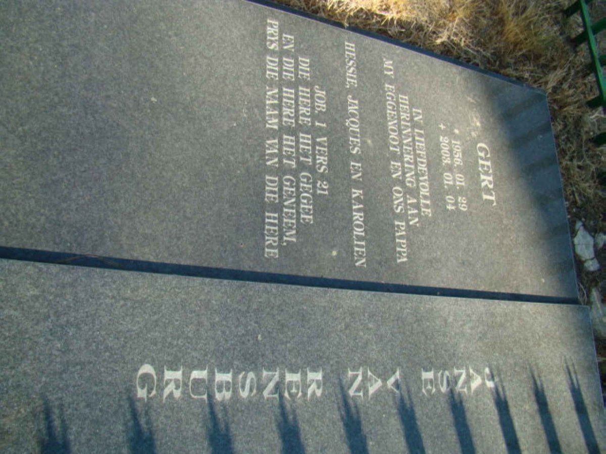 RENSBURG Gert, Janse van 1956-2003