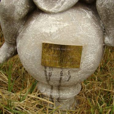 RAUBENHEIMER Helgaard 1899-1986 &amp; Anna 1919-2000 