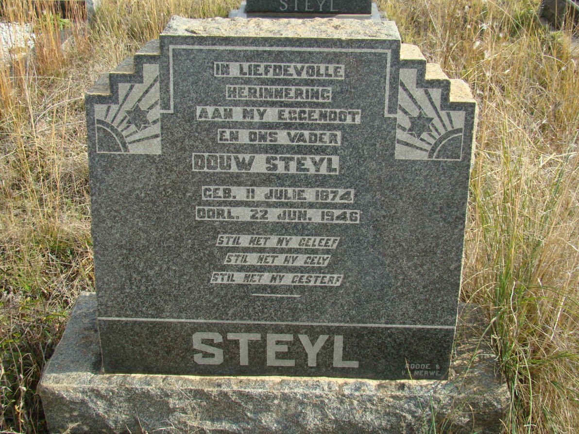 STEYL Douw 1874-1946