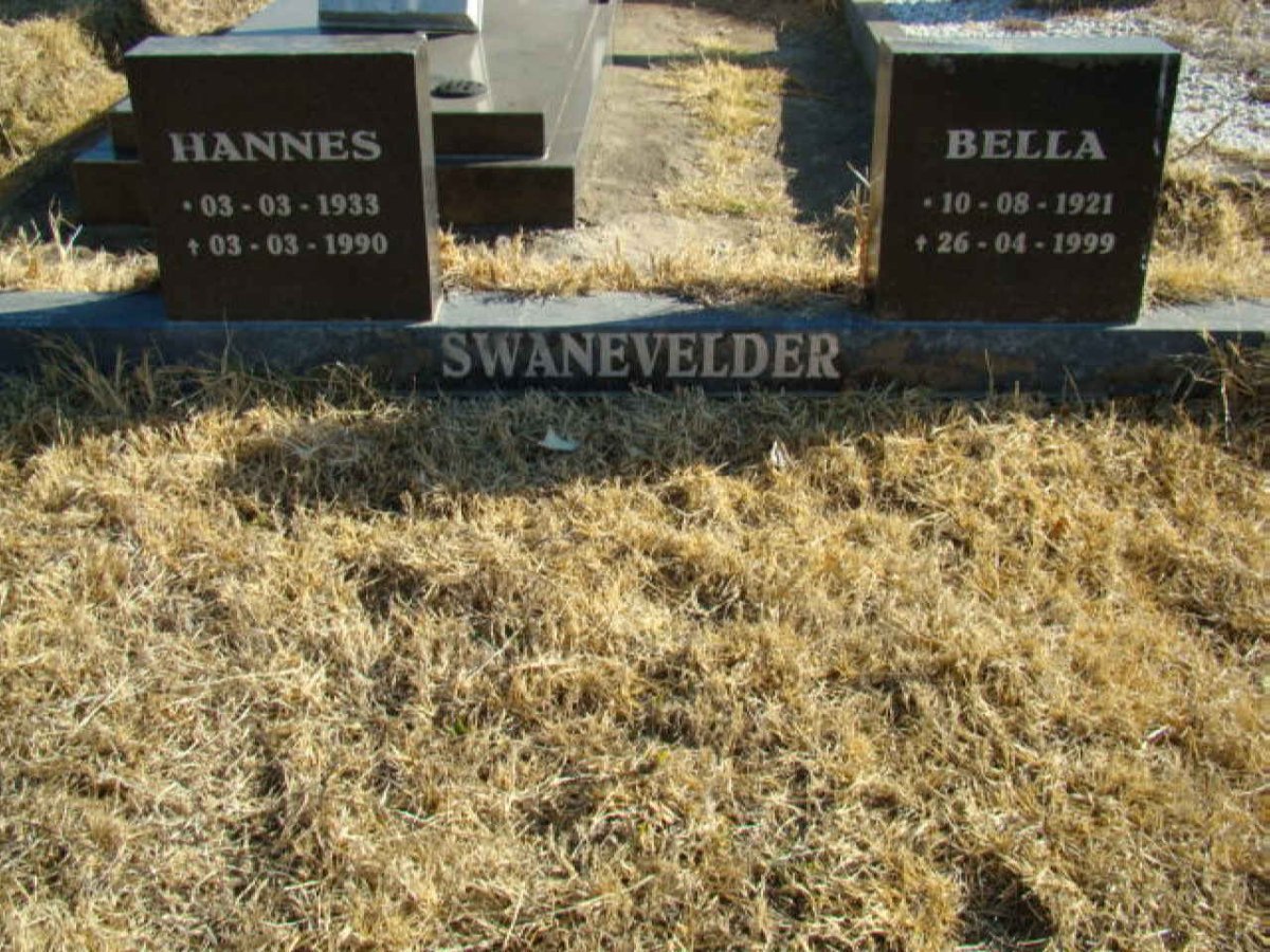 SWANEVELDER Hannes 1933-1990 &amp; Bella 1921-1999