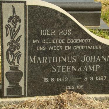 STEENKAMP Marthinus Johannes 1883-1967