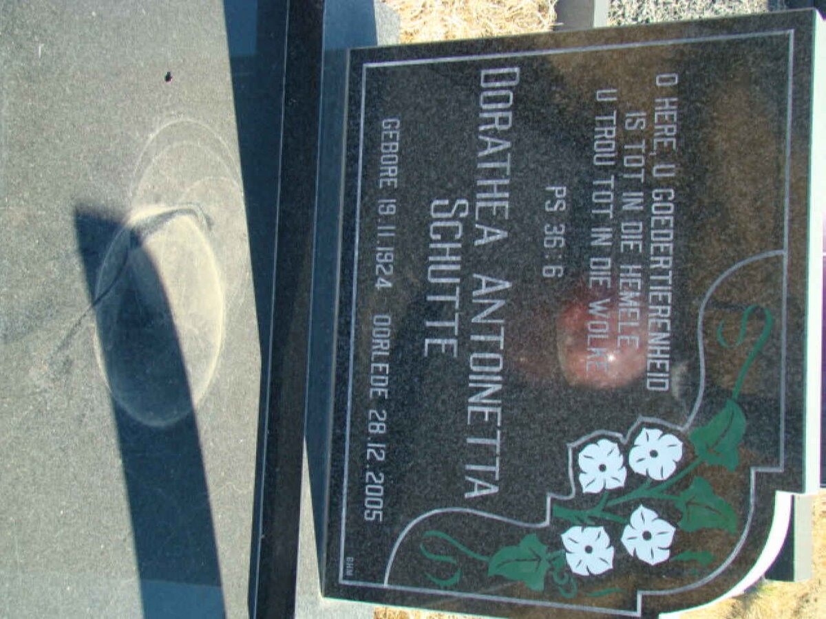 SCHUTTE Dorathea Antoinetta 1924-2005