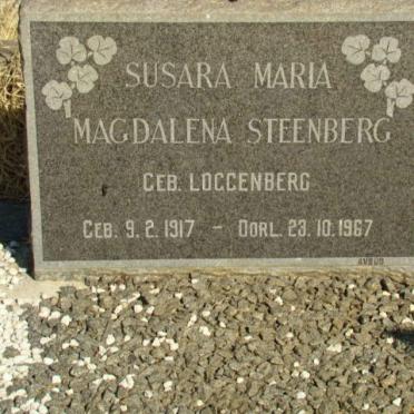 STEENBERG Susara Maria Madalena nee LOGGENBERG 1917-1967