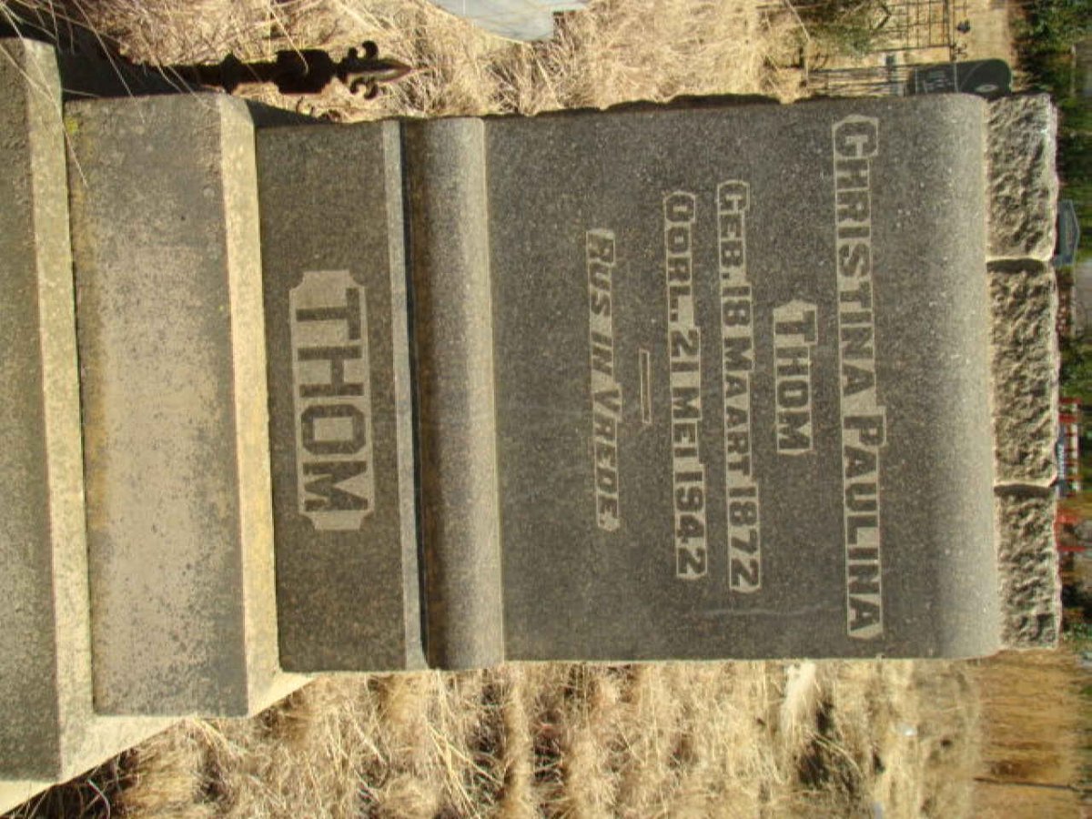 THOM Christina Paulina 1872-1942