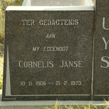 UYS Cornelis Janse 1906-1973