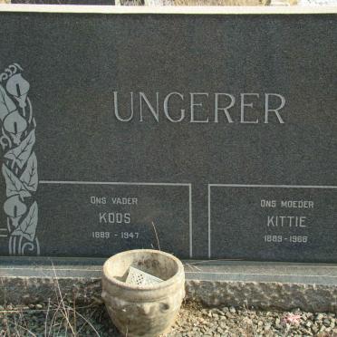UNGERER Koos 1889-1947 &amp; Kittie 1889-1968