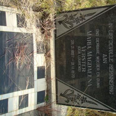 VERSTER Maria Magdalena nee LOURENS 1897-1970