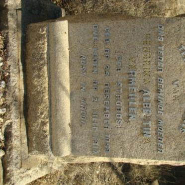 VERMEULEN Hendrika Albertina nee STROBOS 1859-1917