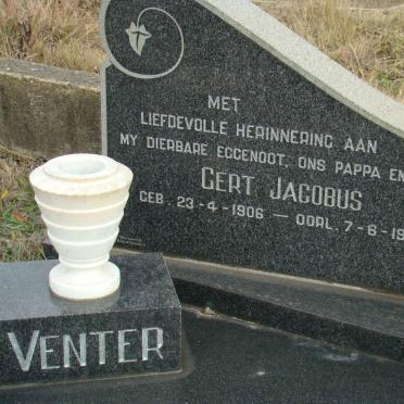 VENTER Gert Jacobus 1906-1969