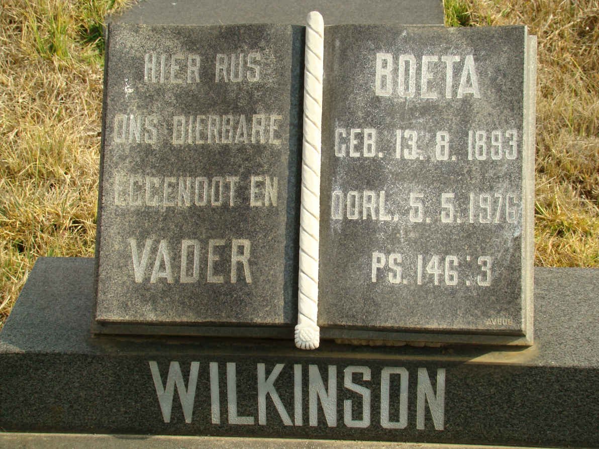WILKINSON Boeta 1893-1976