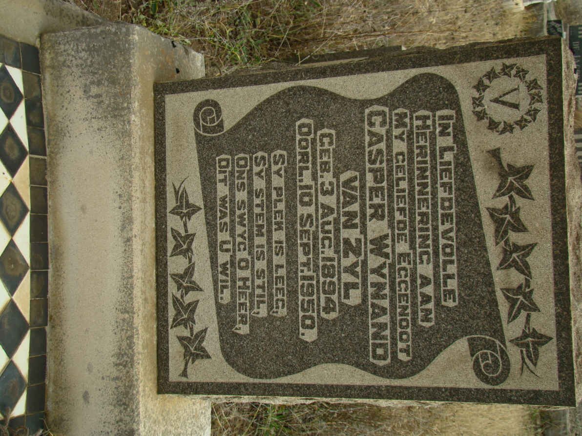 ZYL Casper Wynand, van 1894-1950