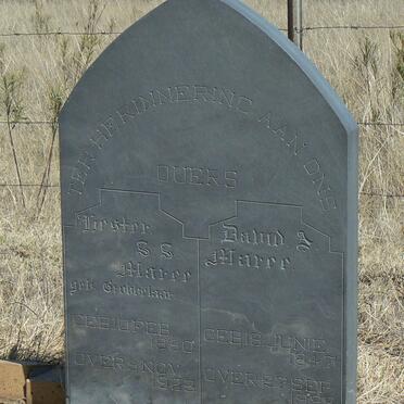 MAREE David A. 1847-1923 &amp; Hester S.S. GROBBERLAAR 1860-1933